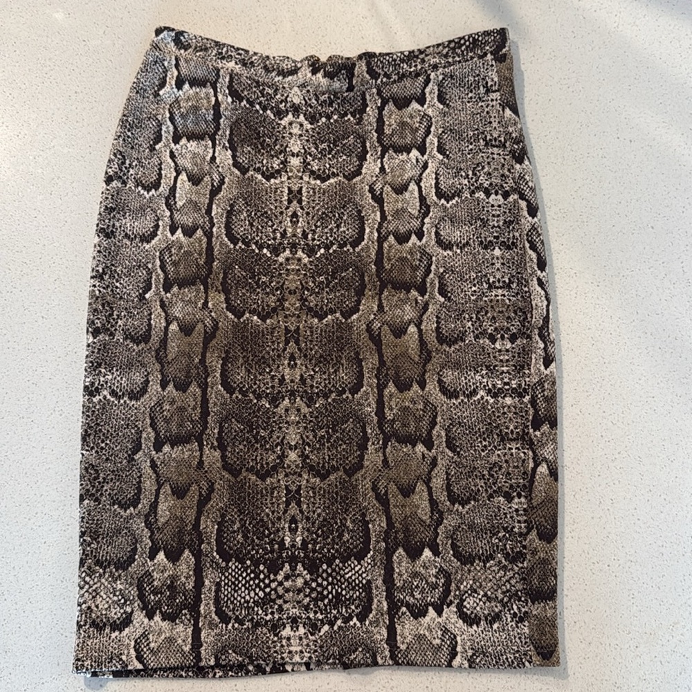 H&M Vintage Snakeskin Pencil Skirt
